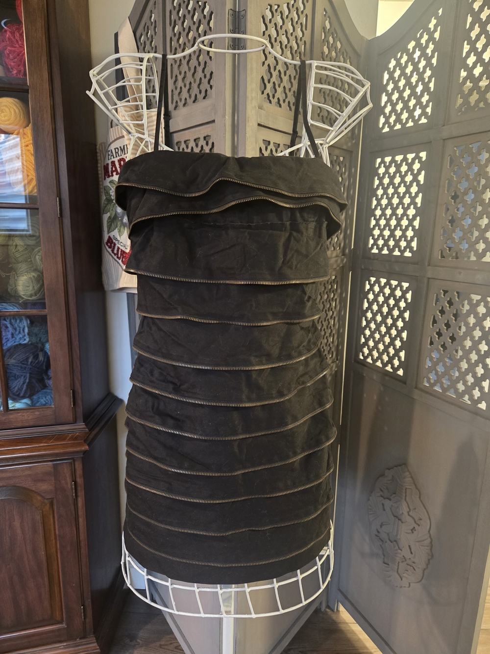 Vintage Y2K TewntyOne  Black Ruffled Mini Dress